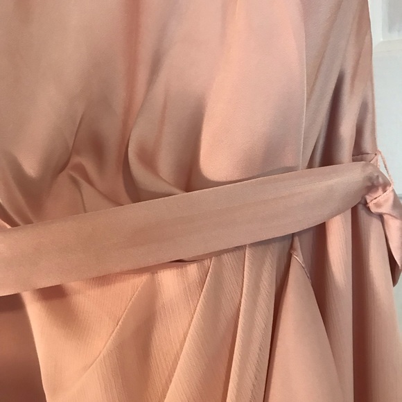 White by VW CHARMEUSE & CHIFFON DRESS WITH RUFFLE - Picture 6 of 8